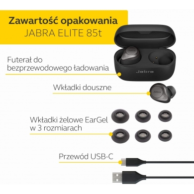 Jabra Elite 85t Tytanowo-czarne