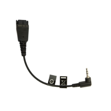 Jabra QD Cord to 2,5mm pin plug, angulate